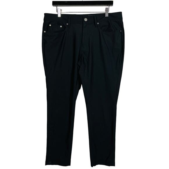 J Hilburn Custom Tailored Pant Trouser Black Career Dressy - 34 - Picture 1 of 6